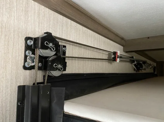 RV slide-out repair at an Aventura storage facility