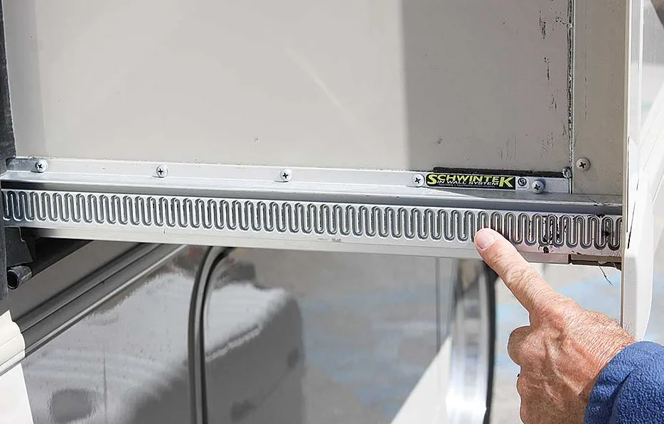 Marcus Reyes performing RV slide-out motor diagnosis at a Coral Gables location in Miami